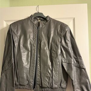 Wilson Silver Leather Jacket